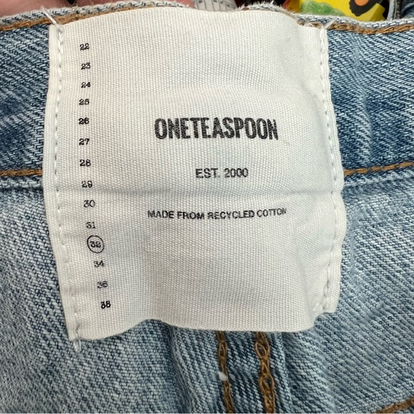 One Teaspoon Outlaws Raw Edge Jean Shorts 32 - Picture 6 of 10